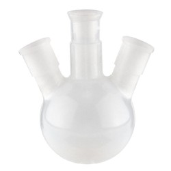 Borucam Üç Boyunlu Dibi Yuvarlak Balon 50 ml Borucam Üç Boyunlu Dibi Yuvarlak Balon 50 ml