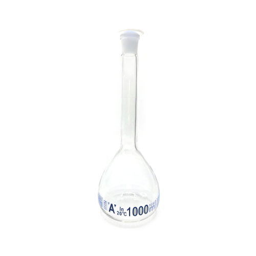 Borucam Balon Joje Şeffaf Plastik Kapaklı Mavi Skala A Class NS 24/29 - 1000 mL