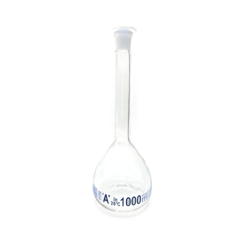 Borucam Balon Joje Şeffaf Plastik Kapaklı Mavi Skala A Class NS 24/29 - 1000 mL