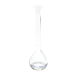 Borucam Balon Joje Şeffaf Plastik Kapaklı Mavi Skala A Class NS 14/23 - 200 mL