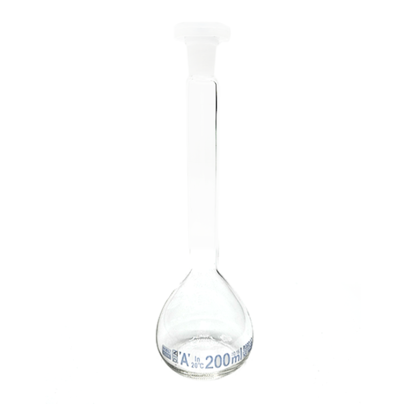 Borucam Balon Joje Şeffaf Plastik Kapaklı Mavi Skala A Class NS 14/23 - 200 mL