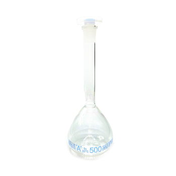 Borucam Balon Joje Şeffaf Plastik Kapaklı Mavi Skala A Class NS 19/26 - 500 mL