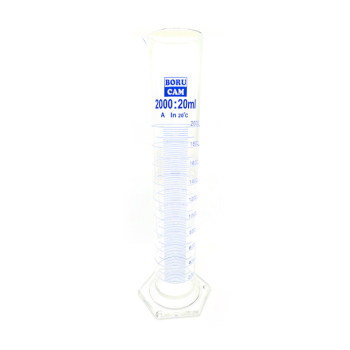 Borucam Uzun Form Cam Mezür Altıgen Tabanlı 2000 ml