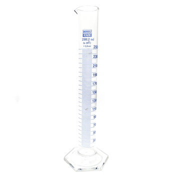Borucam Uzun Form Cam Mezür Altıgen Tabanlı 250 ml