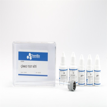 Chembio CB5080 Çinko Test Kiti | 5 - 100 Test (1 Damla Titrant = 5 Ppm Çinko)