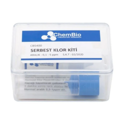 Chembio CB5400 Serbest Klor Test Kiti | 100 Test ( 0,5 - 1 - 3 - 5-10 Ppm ) Chembio CB5400 Serbest Klor Test Kiti | 100 Test ( 0,5 - 1 - 3 - 5-10 Ppm )