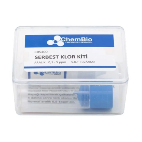 Chembio CB5400 Serbest Klor Test Kiti | 100 Test  ( 0,5 - 1 - 3 - 5-10 Ppm )