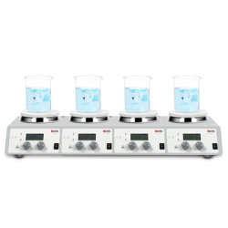DLAB MS-H340-S4 SET 4 Bölmeli Isıtıcılı Manyetik Karıştırıcı SET 200... 1.500 rpm / 25... 340 °C / 4 x 10 L