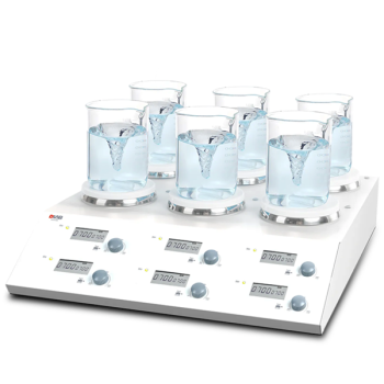 DLAB MS-M-S6 6 Bölmeli Dijital Manyetik Karıştırıcı LCD 200... 1500 rpm / 6 x 3 L