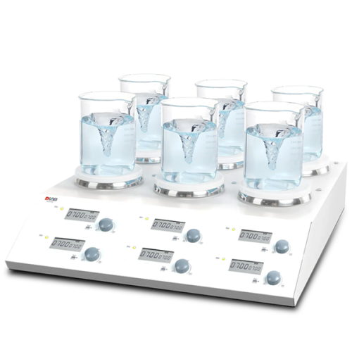 DLAB MS-M-S6 6 Bölmeli Dijital Manyetik Karıştırıcı LCD 200... 1500 rpm / 6 x 3 L