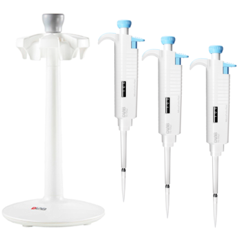 DLAB MicroPette Plus SET1 3 Adet Otomatik Pipet ve 6'lı Stand Komple 0.5-10, 10-100, 100-1000 μl Pipet Uçları Dahildir