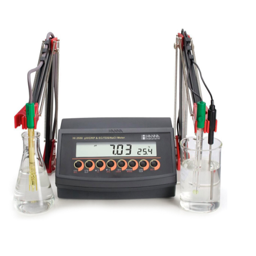 Hanna Hi 2550 Masa Tipi pH/ORP/ EC/TDS/Tuzluluk Ölçer Hanna Hi 2550 Masa Tipi pH/ORP/ EC/TDS/Tuzluluk Ölçer