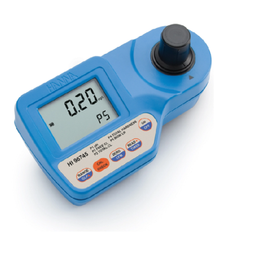 Hanna HI96745 Portatif pH, Serbest ve Toplam Klor, Toplam Sertlik ve Demir Düşük Aralıklı Fotometre