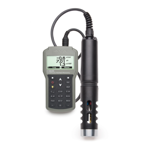Hanna HI98195 Çok parametreli pH / ORP / EC / Basınç / Sıcaklık Su Geçirmez Ölçüm Cihazı
