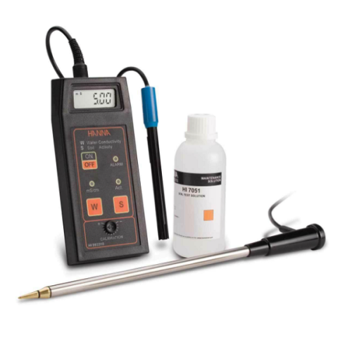 Hanna HI993310 Doğrudan Toprak Aktivitesi ve Çözelti İletkenlik Ölçüm Kiti