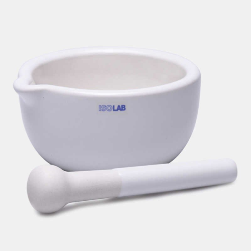 ISOLAB 038.02.090 Havan - Porselen - Tokmaklı - Çap 105 mm