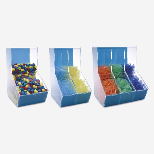 ISOLAB 006.15.002 Dispenser Kutusu - Akrilik - İki Bölmeli