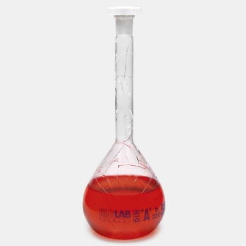 ISOLAB 013.01.010C Balon Joje - Yüzey Kaplı - Standart - Şeffaf - A Kalite - Grup Sertifikalı - Mavi Skala - 5 ml - NS 10/19 / 2 Adet