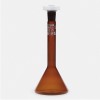 ISOLAB 013.15.010 Balon Joje - Trapezoidal - Amber - A Kalite - Grup Sertifikalı - Mavi Skala - 10 ml - NS 10/19