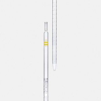 ISOLAB 021.01.001 Pipet - Cam - Dereceli - As Kalite - Grup Sertifikalı - Mavi Skala - 1 ml