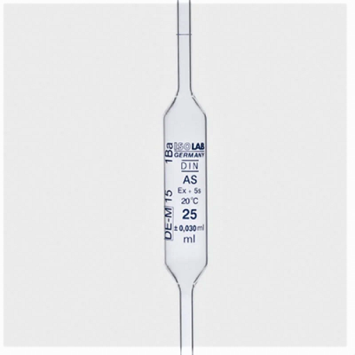 ISOLAB 021.05.001 Pipet - Cam - Bullu - As Kalite - Grup Sertifikalı - Mavi Skala - 1 ml ISOLAB 021.05.001 Pipet - Cam - Bullu - As Kalite - Grup Sertifikalı - Mavi Skala - 1 ml