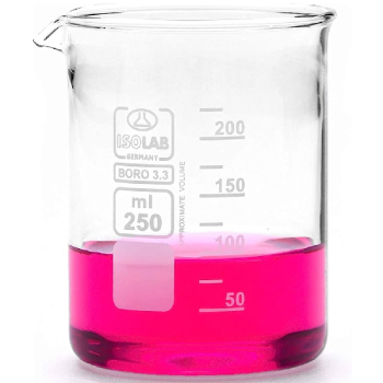 ISOLAB 025.01.005 Beher - Cam - Kısa Form - 5 ml