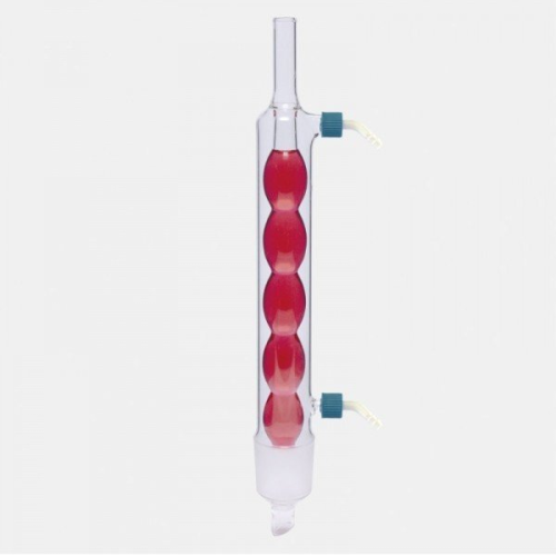 ISOLAB 035.12.030 Soğutucu - Allihn - Soxhlet İçin 30 ml - Erkek Şilif : NS 29/32 - P.P Yan Kol