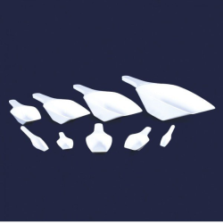 ISOLAB 037.30.100W Kürek - P.P - Dibi Düz - 100 ml - Beyaz