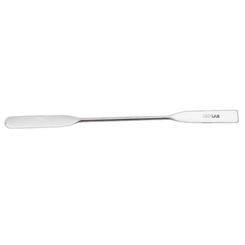 ISOLAB 047.07.130 Spatül - Paslanmaz Çelik - Çift Uçlu - Düz - 130 mm
