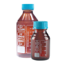 ISOLAB 061.02.250 Şişe - Borosilikat Cam - Amber - Vidalı Kapaklı - 250 ml
