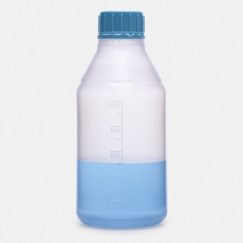 ISOLAB 061.15.100 Polipropilen Şişe - ISO - Vida Kapaklı - Orta Boyun - P.P - Şeffaf - Non Steril - 100 ml / 100 Adet