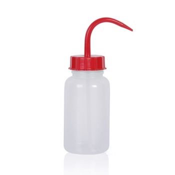 ISOLAB 062.09.05R Piset - Geniş Boyun - P.E. - 500 ml - Kırmızı Kapak