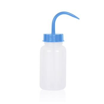 ISOLAB 062.09.05B Piset - Geniş Boyun - P.E. - 500 ml - Mavi Kapak