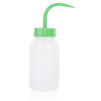 ISOLAB 062.09.05G Piset - Geniş Boyun - P.E. - 500 ml - Yeşil Kapak