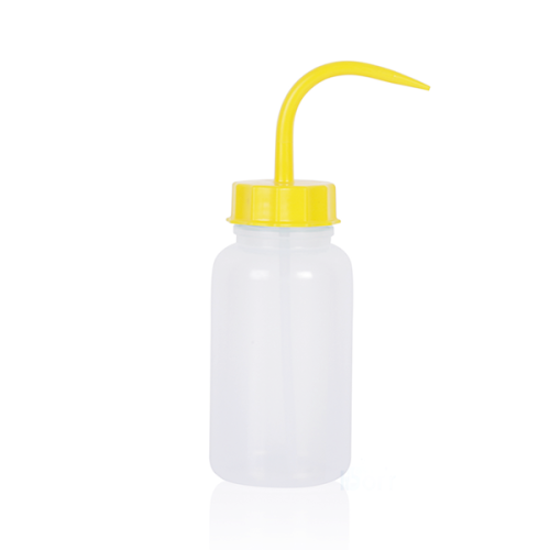 ISOLAB 062.09.05Y Piset - Geniş Boyun - P.E. - 500 ml - Sarı Kapak