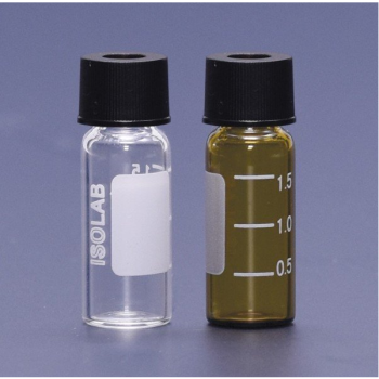 ISOLAB 095.00.001 Vial - Vida Kapak - N8 - 1,5 ml - 11,6 x 32 mm - Şeffaf