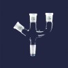 ISOLAB 065.44.003 Adaptör - 3 Boyunlu - Açılı Ve Paralel - Dişi Şilif : NS 19/26 - Erkek Şilif : NS 29/32 - Açılı Ve Paralel Dişi Şilif : NS 19/26