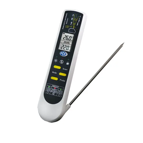 PCE IR100 Saplama ve İnfrared Tip Gıda Termometresi PCE IR100 Saplama ve İnfrared Tip Gıda Termometresi