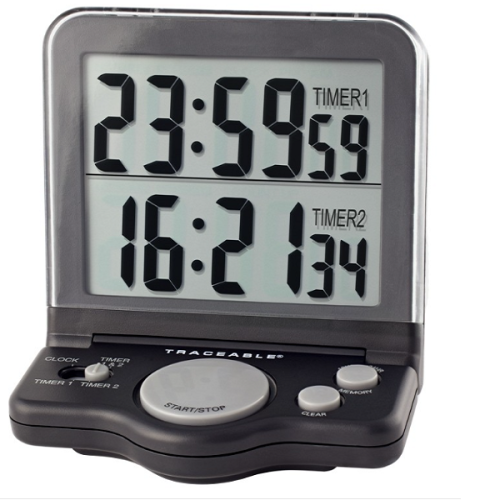 Traceable Çift Kanallı Saat / Zamanlayıcı