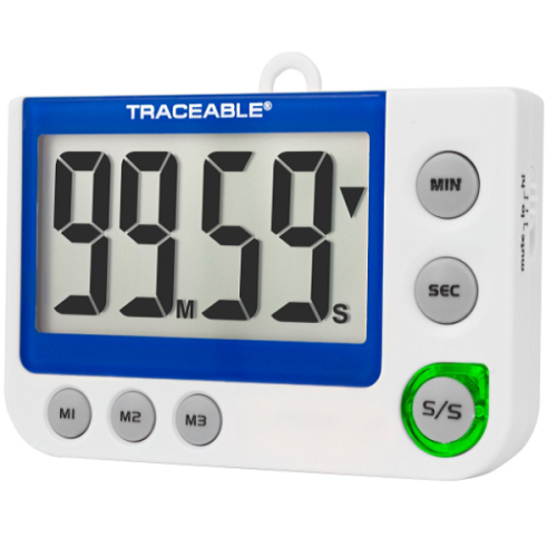 Traceable Tek Kanallı Yanıp Sönen LED Büyük Haneli Zamanlayıcı