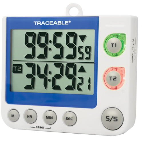 Traceable Çift Kanallı Yanıp Sönen LED Büyük Haneli Zamanlayıcı